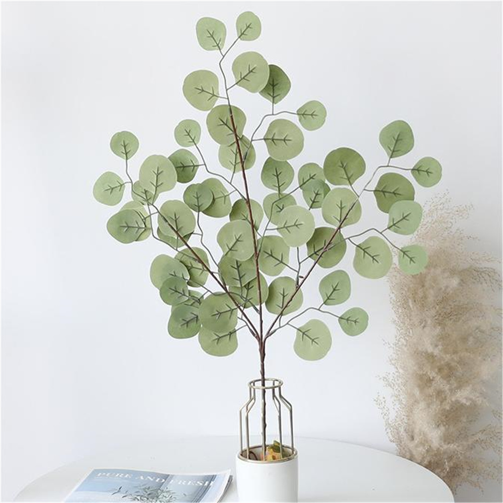 Florist Supply Vases - ユーカリの葉の人工植物、偽の花、クリスマスの装飾、結婚式、家の庭、バラの弓、スクラップブッキング用の花瓶