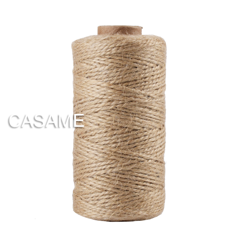 Twine Jute Natural - 天然ジュート糸の風船,100メートル,麻縄,パーティーギフト,コットンラッピング,コード,DIYスクラップブッキング,花屋