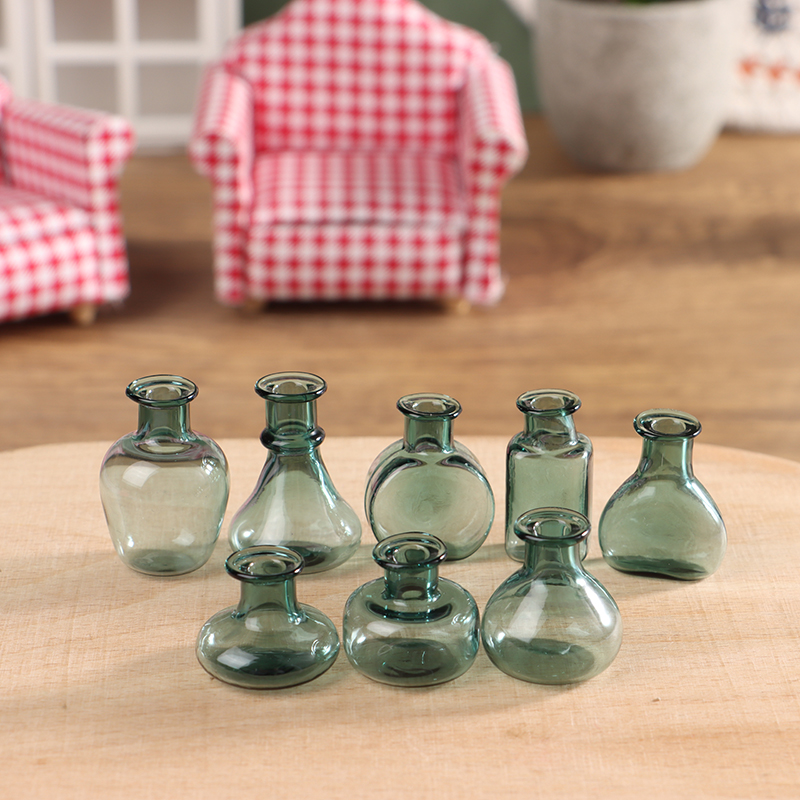 24スタイル1/12素敵なミニチュアドールハウスガラス花瓶ミ - Florist Supply Vases のレビューと価格