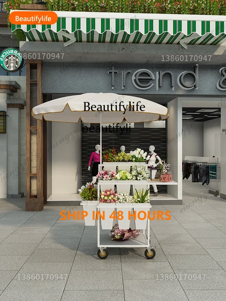 03 花売り屋台 花の手押し車 夜市 屋外花屋用品 花束折り - Florist Supply Buckets のレビューと価格