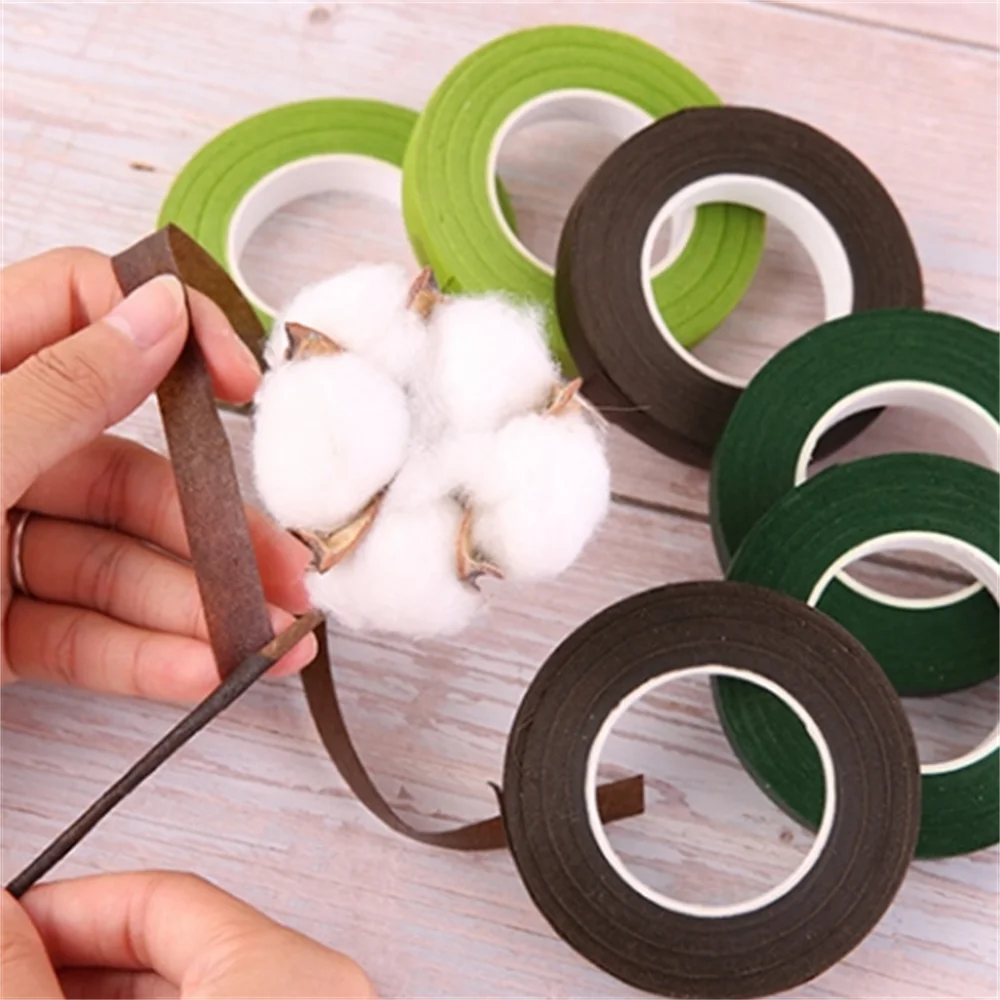 1-10 個花束花茎テープグリーン自己粘着テープ花屋フラワー - Floral Tape Green のレビューと価格