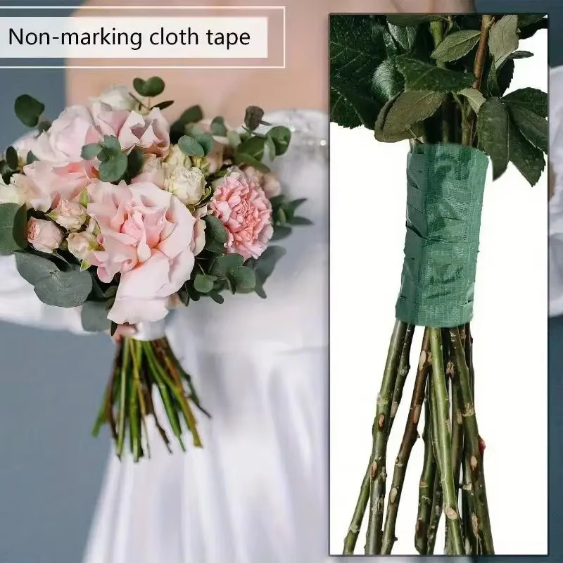 20 ヤードグリーンブーケ花柄テープ自己粘着包装紙テープ花屋 - Floral Tape Green のレビューと価格