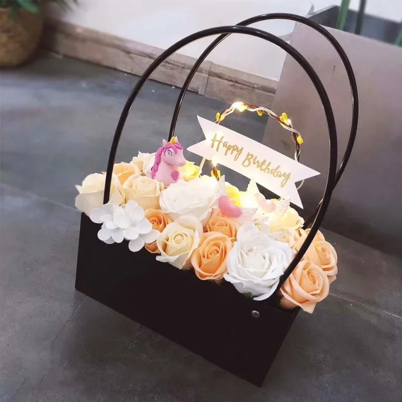 花紙箱バケツ PVC 花屋ギフト包装 22x11x10cm  - Florist Supply Buckets のレビューと価格