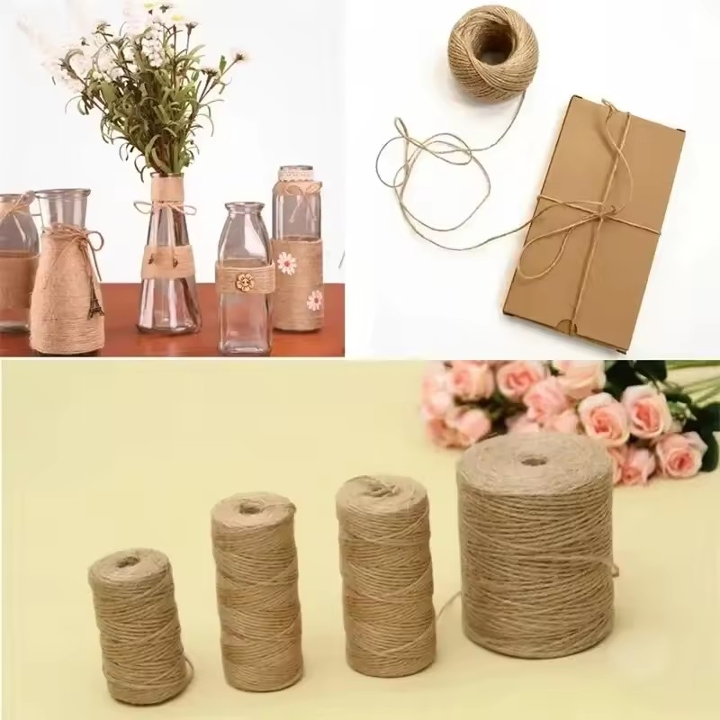 100 メートルナチュラルヴィンテージジュートロープコードス - Twine Jute Natural のレビューと価格