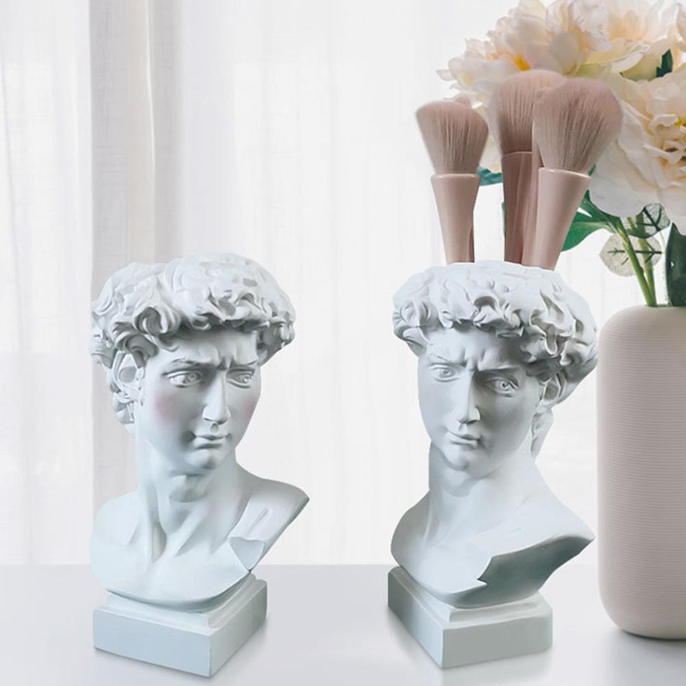 クリエイティブペンホルダーアートフラワーポット化粧ブラシ収納 - Florist Supply Vases のレビューと価格