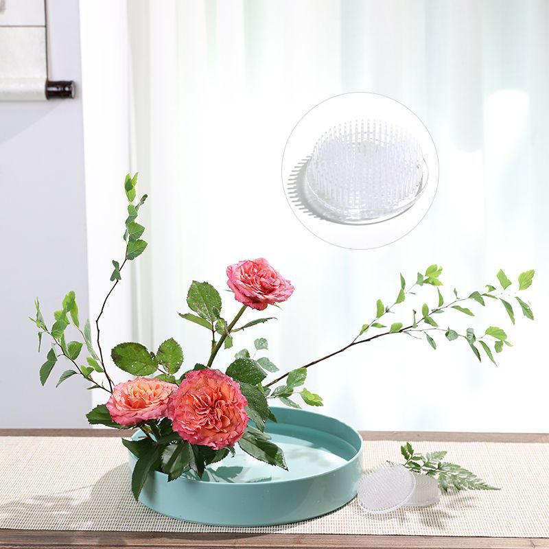 丸型生け花ステムホルダー吸盤透明フラワーアレンジメントベース - Florist Supply Vases のレビューと価格