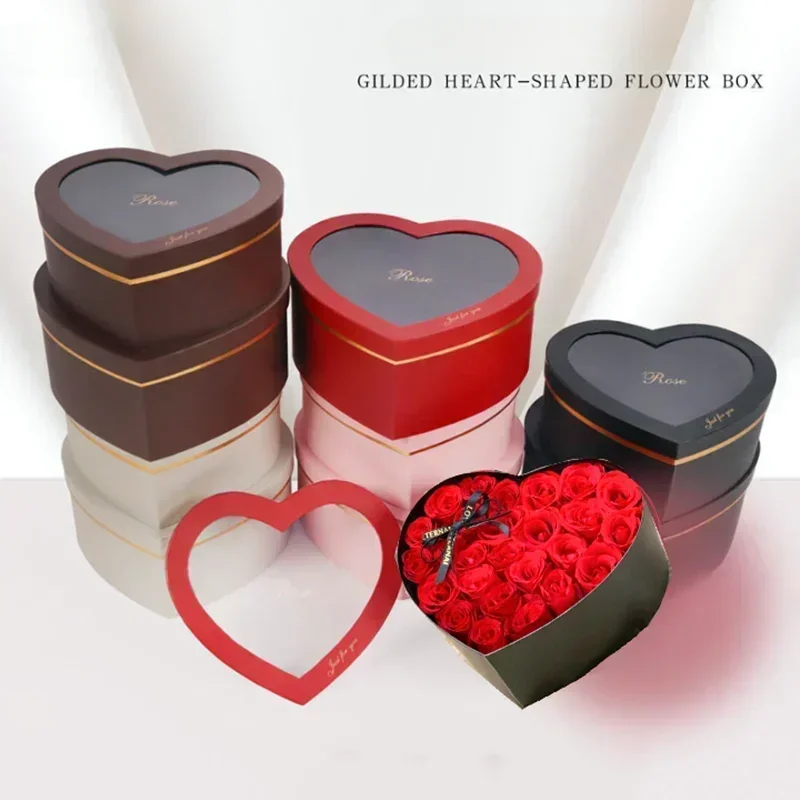 2 ピースゴールドハート型ラウンドフラワーボックスハグバケッ - Florist Supply Buckets のレビューと価格