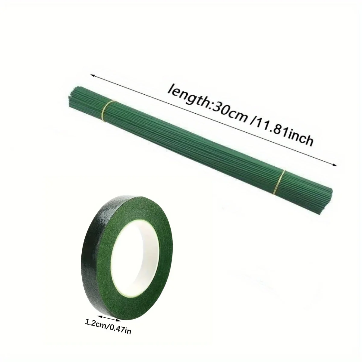 グリーンフラワーステムスティック DIYフラワーマテリアル  - Floral Tape Green のレビューと価格