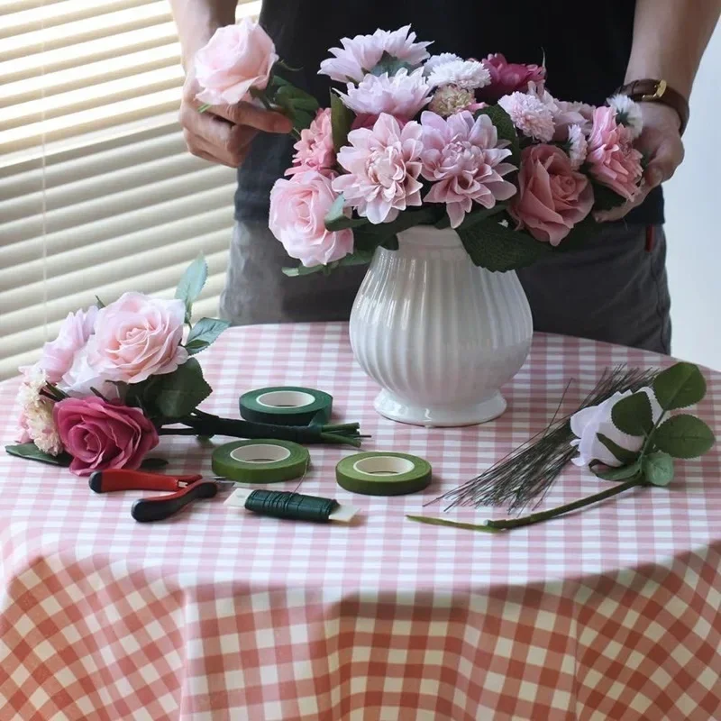 1-10 ロール花束花茎テープグリーン自己粘着テープ花屋フラ - Floral Tape Green のレビューと価格