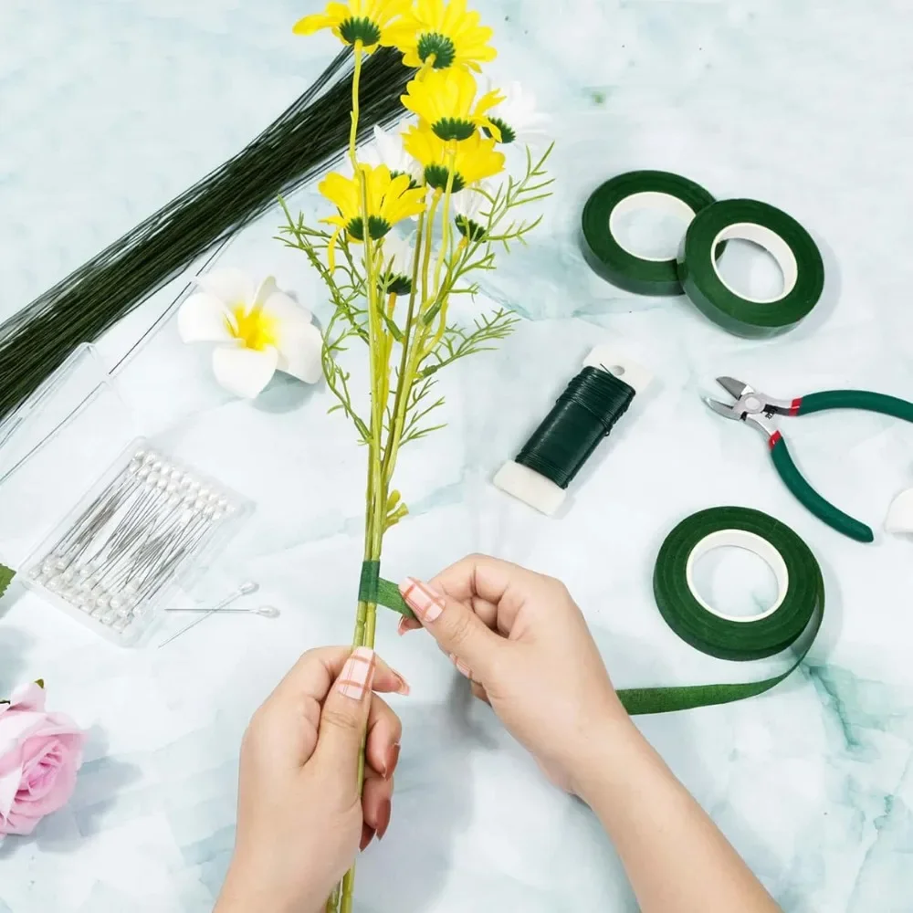 グリーン美しい花テープ 18 メートル紙粘着テープローズフラ - Floral Tape Green のレビューと価格