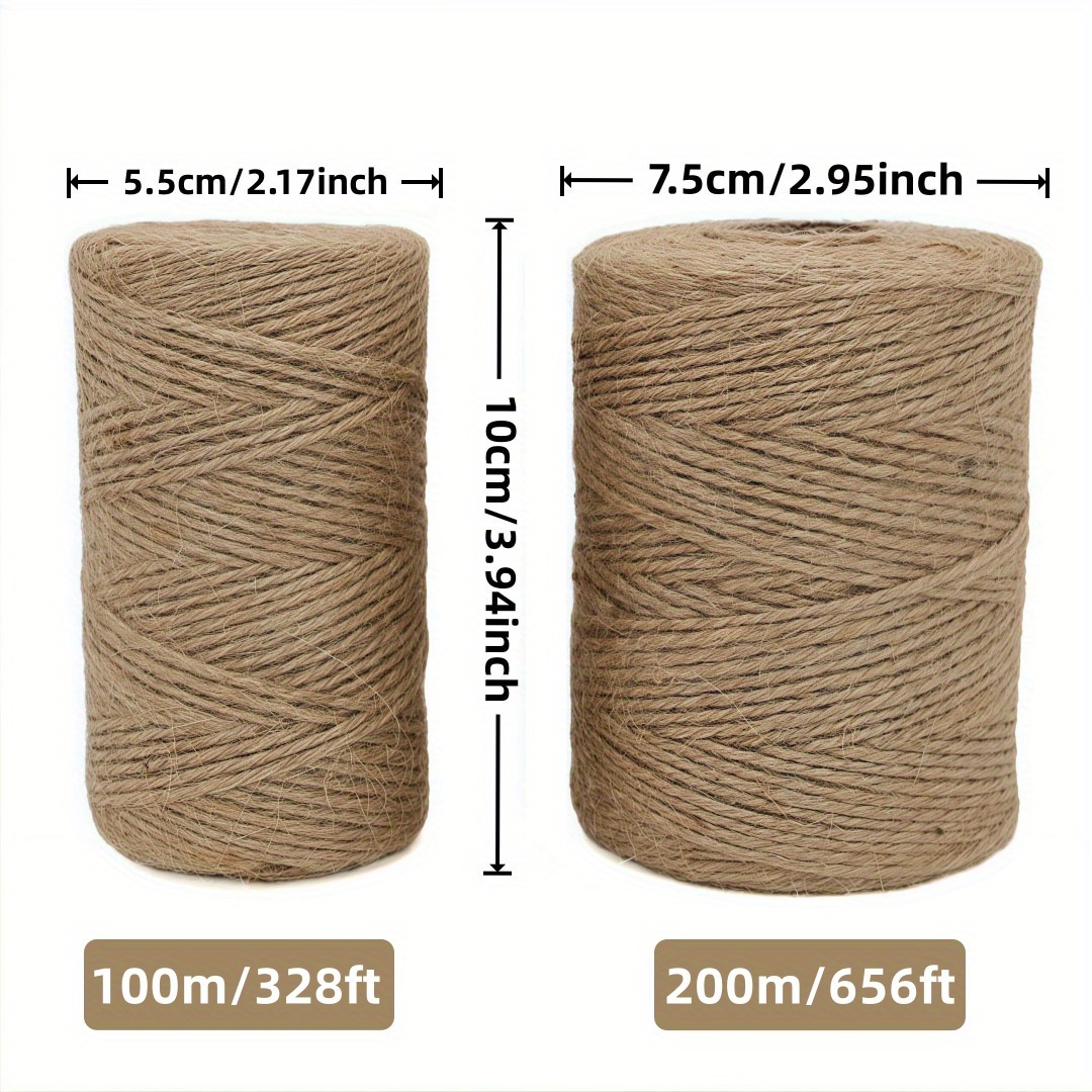 ナチュラルヴィンテージロープジュートリボンクラフトDIY天然 - Twine Jute Natural のレビューと価格