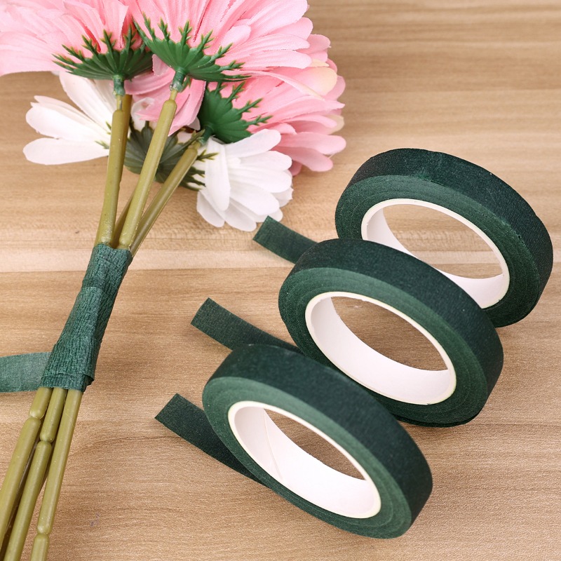 花用テープ 花の茎の包み込み、花束の包装、DIYの形作り、盆 - Floral Tape Green のレビューと価格