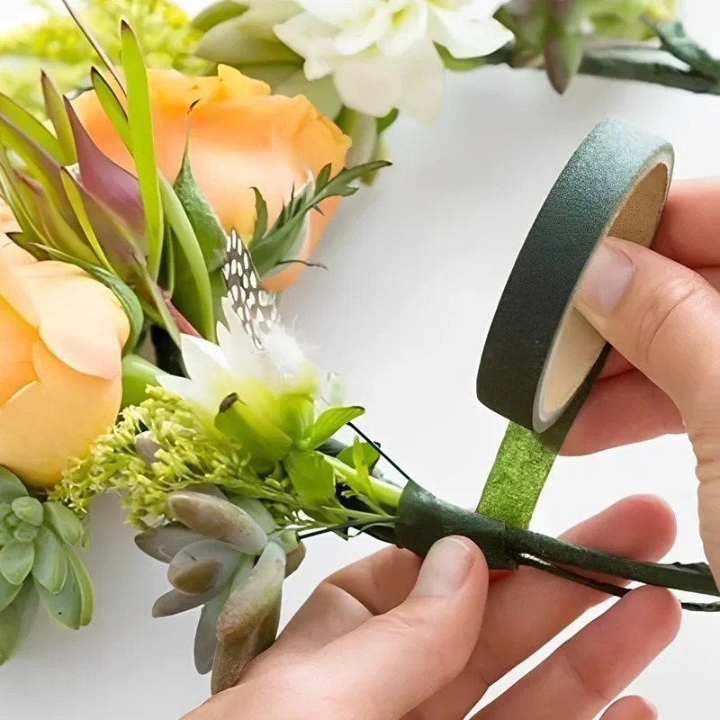 花用テープ 花の茎の包み込み、花束の包装、DIYの形作り、盆 - Floral Tape Green のレビューと価格