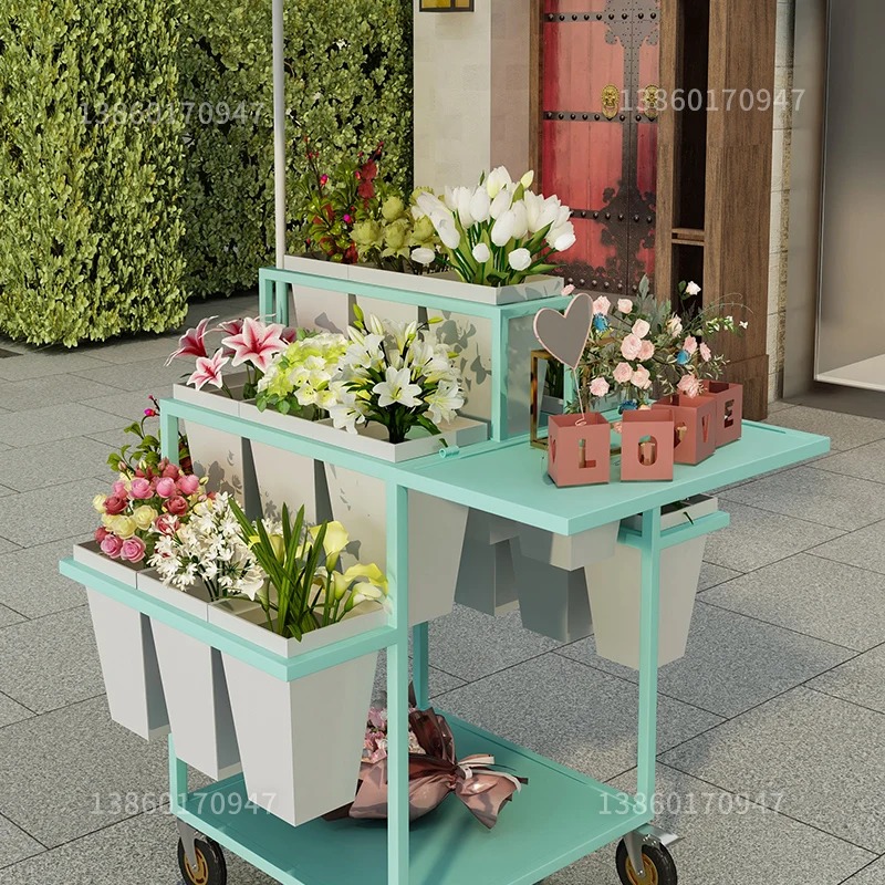 花屋の屋台　フラワートロリー　夜市　屋外花屋用品　花束折りた - Florist Supply Buckets のレビューと価格
