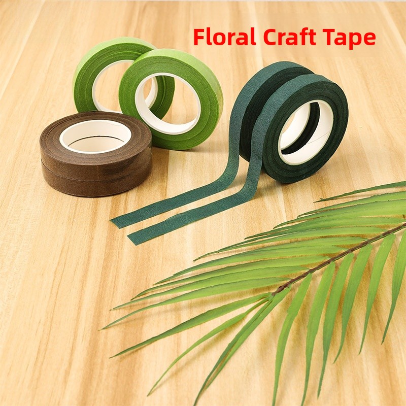 手作り花束テープツイストスティック No.2 フラワーポール - Floral Tape Green のレビューと価格
