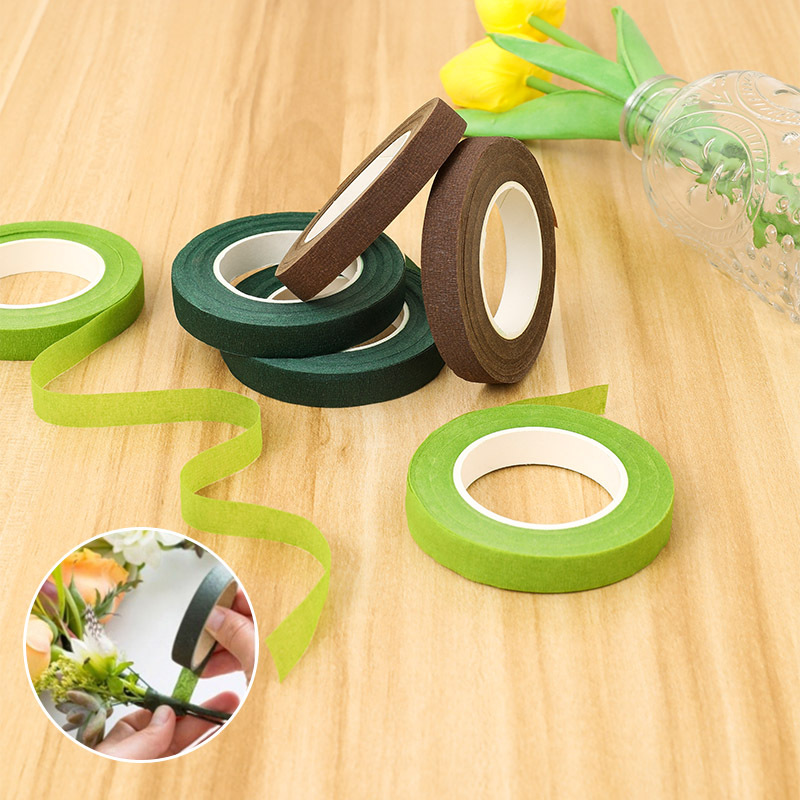 手作り花束テープツイストスティック No.2 フラワーポール - Floral Tape Green のレビューと価格