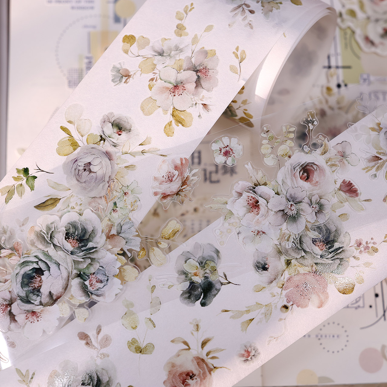 XiaoBaiJia スタジオヴィンテージソフトグリーンロー - Floral Tape Green のレビューと価格