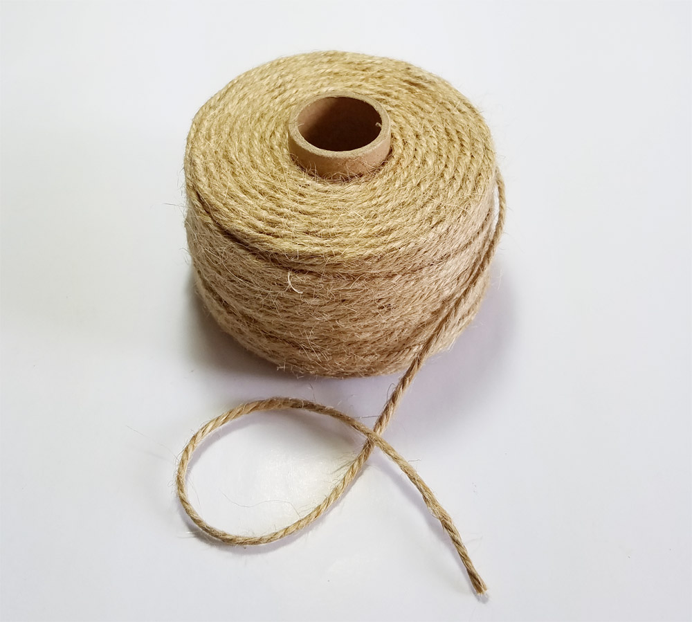 100% 天然ジュートロープ、直径1mm〜2mm、パーティー - Twine Jute Natural のレビューと価格