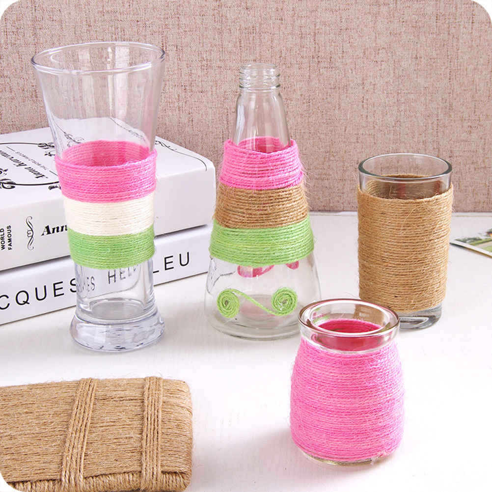 24巻入りカラージュート紐 プレミアム天然繊維ロープ DIY - Twine Jute Natural のレビューと価格