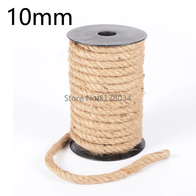 10mm 1m-100m 天然ジュートロープ ヘビーデューテ - Twine Jute Natural のレビューと価格