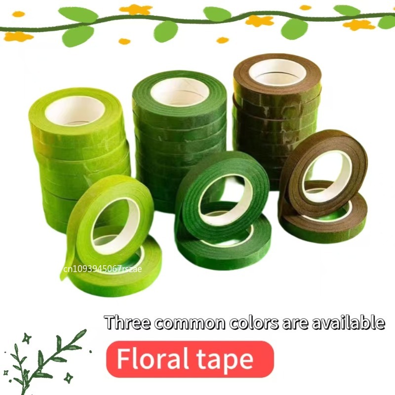 グリーン防水フローラルテープ接着剤付き花屋テープフラワーアレ - Floral Tape Green のレビューと価格