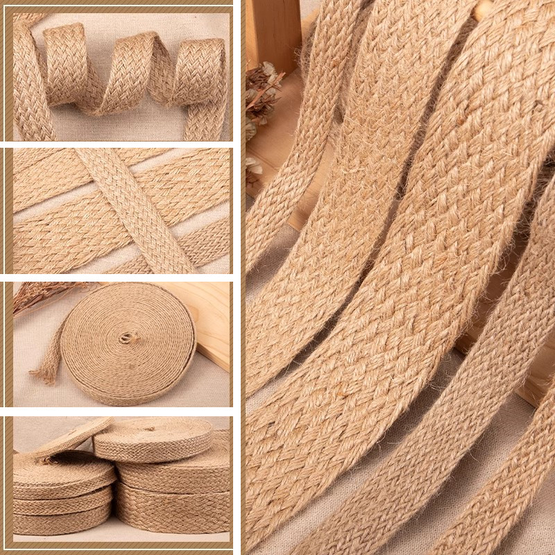 10 メートル天然ジュート黄麻布紐コードフラット編み込みヴィ - Twine Jute Natural のレビューと価格