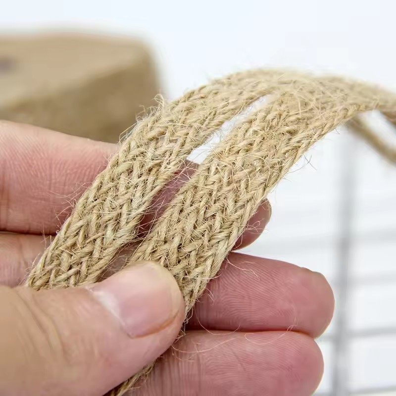10 メートル天然ジュート黄麻布紐コードフラット編み込みヴィ - Twine Jute Natural のレビューと価格