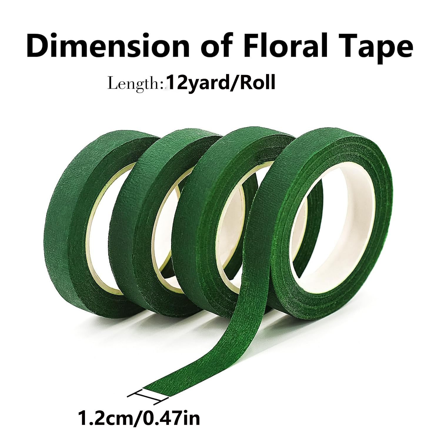 花束用花茎テープ DIY 造花ブーケテープ 自己粘着ラッピン - Floral Tape Green のレビューと価格