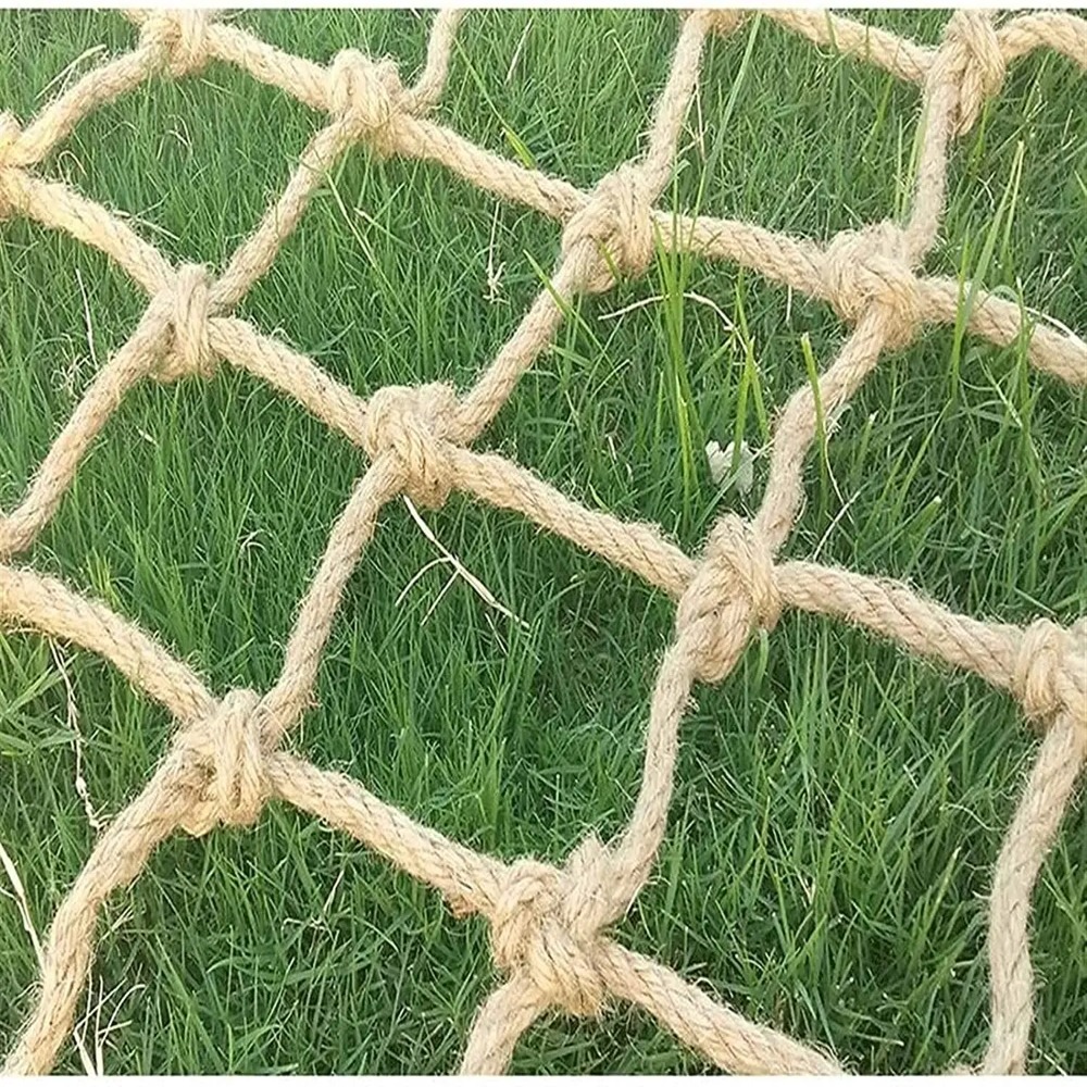 麻縄クライミングネット自然麻縄ガーデンバルコニー麻ひもトレリ - Twine Jute Natural のレビューと価格